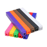 Maxbell 200pcs  Interlocking Math Link Cubes Snap Blocks 4 Colors