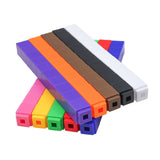 Maxbell 300pcs  Interlocking Math Link Cubes Snap Blocks 4 Colors