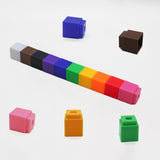 Maxbell 300pcs  Interlocking Math Link Cubes Snap Blocks 4 Colors