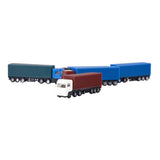 5pcs Painted Model Cars Truck Toys Building Train Layout Scale HO (1 to 100)