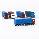 5pcs Painted Model Cars Truck Toys Building Train Layout Scale HO (1 to 100)