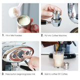 Maxbell Stainless Steel Reusable Coffee Milk Frother Capsule Cup Filter for Illy