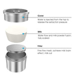 Maxbell Stainless Steel Reusable Coffee Milk Frother Capsule Cup Filter for Illy