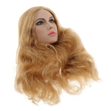 Maxbell 1/6 Female Soldier Head Carving Toy Head Sculpture w/ Hair for Hot Toys  C