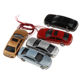 Maxbell 5pcs Painted Model Car Sandtable Accessories Parking Scenery Layout 1:75