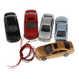 Maxbell 5pcs Painted Model Car Sandtable Accessories Parking Scenery Layout 1:75