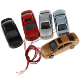 Maxbell 5pcs Painted Model Car Sandtable Accessories Parking Scenery Layout 1:75