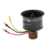 3 PCS 50mm Fan 12 Blade Brushless Motor for RC Model EDF Aircraft Accessory