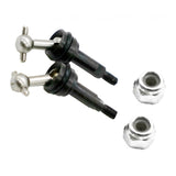 Maxbell 2pcs Metal Drive Joint Shaft for 1/28 WLtoys K969 K989 P929 RC Car Titanium