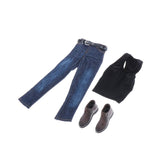 Maxbell 1/ Vest Jeans Set Male Suit for Action Figures sports vest set