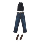 Maxbell 1/ Vest Jeans Set Male Suit for Action Figures sports vest set