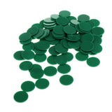 Maxbell 200pcs 25MM barreled Plastic Coin Chip money plane Boundless Green