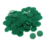 Maxbell 200pcs 25MM barreled Plastic Coin Chip money plane Boundless Green