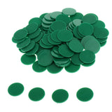 Maxbell 200pcs 25MM barreled Plastic Coin Chip money plane Boundless Green