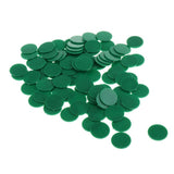 Maxbell 400pcs 25MM barreled Plastic Coin Chip money plane Boundless Green