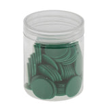 Maxbell 400pcs 25MM barreled Plastic Coin Chip money plane Boundless Green