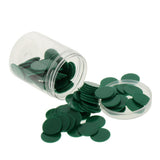 Maxbell 400pcs 25MM barreled Plastic Coin Chip money plane Boundless Green
