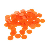 Maxbell 300pcs 25MM barreled Plastic Coin Chip money plane Boundless Orange