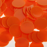 Maxbell 300pcs 25MM barreled Plastic Coin Chip money plane Boundless Orange