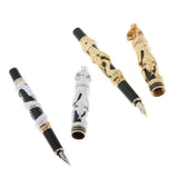 Maxbell Luxury Fountain Pen Gift Smooth Elegant Writing Calligraphy  Gold