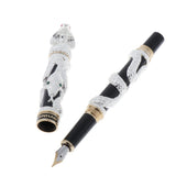 Maxbell Luxury Fountain Pen Gift Smooth Elegant Writing Calligraphy  Silver