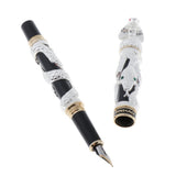 Maxbell Luxury Fountain Pen Gift Smooth Elegant Writing Calligraphy  Silver