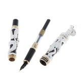 Maxbell Luxury Fountain Pen Gift Smooth Elegant Writing Calligraphy  Silver