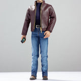 Maxbell 1/6 Scale Soldiers Trendy Leather Set for Phicen 12in Action Figure Doll B