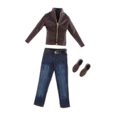 Maxbell 1/6 Scale Soldiers Trendy Leather Set for Phicen 12in Action Figure Doll B