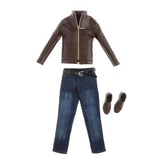 Maxbell 1/6 Scale Soldiers Trendy Leather Set for Phicen 12in Action Figure Doll C