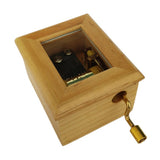 Maxbell Wooden Music Box w/ Hand Lever Exquisite Creative Crafts Decor Festive Gift