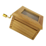Maxbell Wooden Music Box w/ Hand Lever Exquisite Creative Crafts Decor Festive Gift