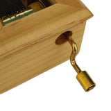 Maxbell Wooden Music Box w/ Hand Lever Exquisite Creative Crafts Decor Festive Gift
