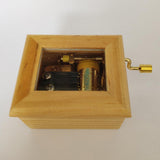 Maxbell Wooden Music Box w/ Hand Lever Exquisite Creative Crafts Decor Festive Gift