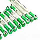 Maxbell 9pcs Adjustable Servo Rod Link for WLtoys RC Car Parts green