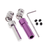 Maxbell Metal Rear Axle CVD Drive Shaft for 1/12 Wltoys 12428 12423 12628 Purple