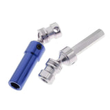 Maxbell Metal Rear Axle CVD Drive Shaft for 1/12 Wltoys 12428 12423 12628 Dark Blue