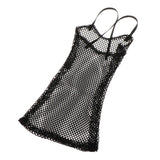 8x1/6 Mesh Strap Dress Women Clothes for 12'' Action Figure Accessories Black