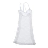 8x1/6 Mesh Strap Dress Women Clothes for 12'' Action Figure Accessories White