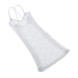 8x1/6 Mesh Strap Dress Women Clothes for 12'' Action Figure Accessories White