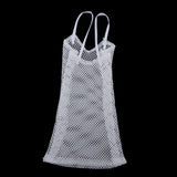8x1/6 Mesh Strap Dress Women Clothes for 12'' Action Figure Accessories White