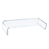 Home Clear Monitor Stand Shelf PC LCD Computer Screen Riser Tray Holder 2pcs