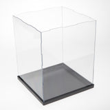 Clear Plastic Display Case Countertop Box Cube Storage w/LED Light 21x21x40cm