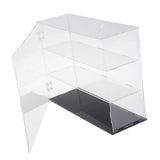 3xTransparent Acrylic Display Case Models Toys Desk Dustproof Box Container