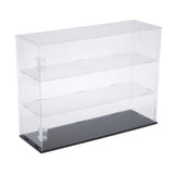 3xTransparent Acrylic Display Case Models Toys Desk Dustproof Box Container