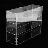 3xTransparent Acrylic Display Case Models Toys Desk Dustproof Box Container