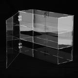 3xTransparent Acrylic Display Case Models Toys Desk Dustproof Box Container