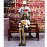 Maxbell 2xModel Train 1:6 Scale Park Street Seat Bench Chair Settee Brown