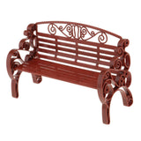 Maxbell 2xModel Train 1:6 Scale Park Street Seat Bench Chair Settee Brown