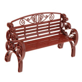 Maxbell 2xModel Train 1:6 Scale Park Street Seat Bench Chair Settee Brown